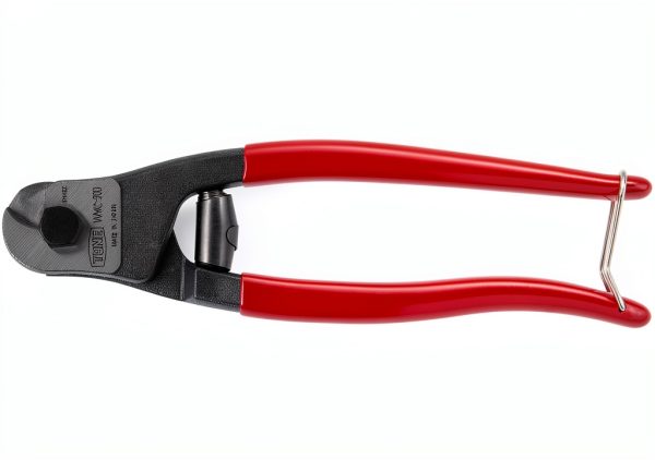 TONE Wire Rope Cutter Red Plastic Handle 6mm Cutting-0