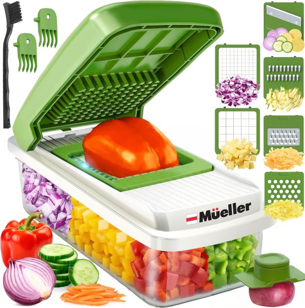 Mueller Vegetable Chopper Stainless Steel Manual Kitchen-0