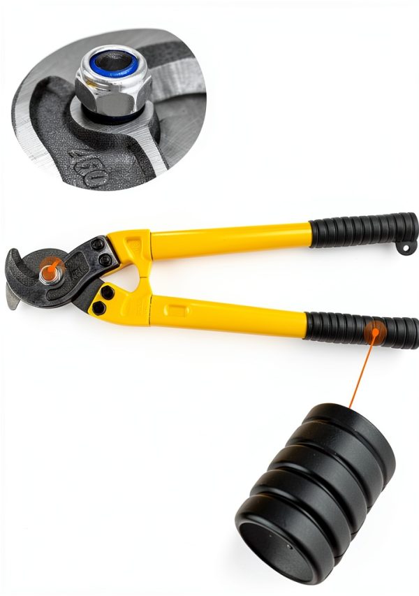 QWORK Wire Rope Cutter Alloy Steel 18 Inch Efficient Cutting-3