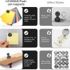 LOVIMAG Black Fridge Magnets Strong Small Round Metal-4