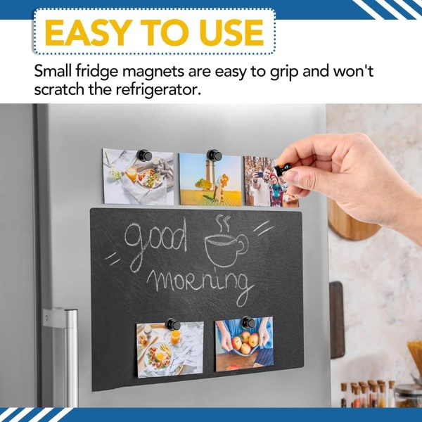LOVIMAG Black Fridge Magnets Strong Small Round Metal-5