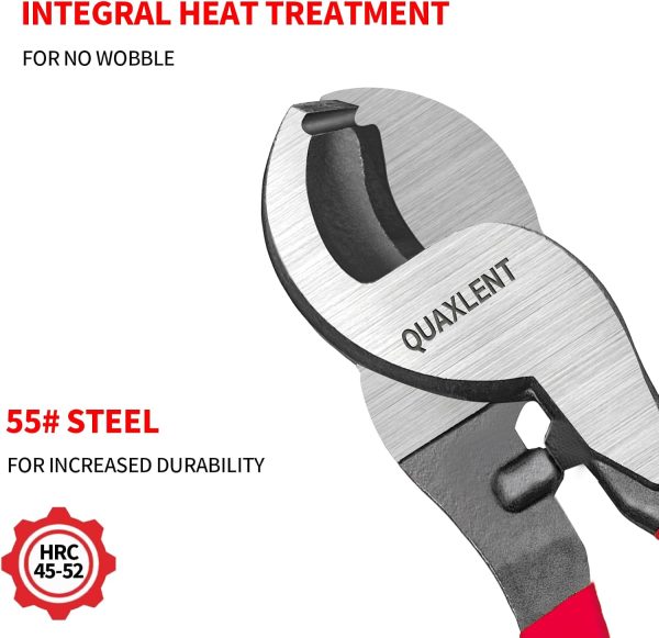 QUAXLENT Big Head Wire Cutter Heavy Duty Steel Ergonomic-2