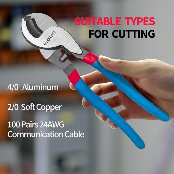 QUAXLENT Big Head Wire Cutter Heavy Duty Steel Ergonomic-5