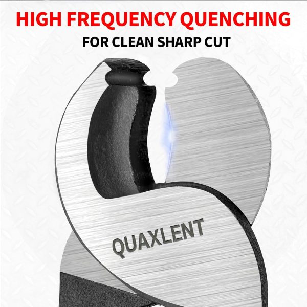 QUAXLENT Big Head Wire Cutter Heavy Duty Steel Ergonomic-3