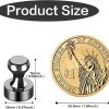 LOVIMAG Refrigerator Magnets Strong Small Round Black-2