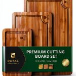 Royal Craft Wood Bamboo Cutting Board Set 3-Piece-0