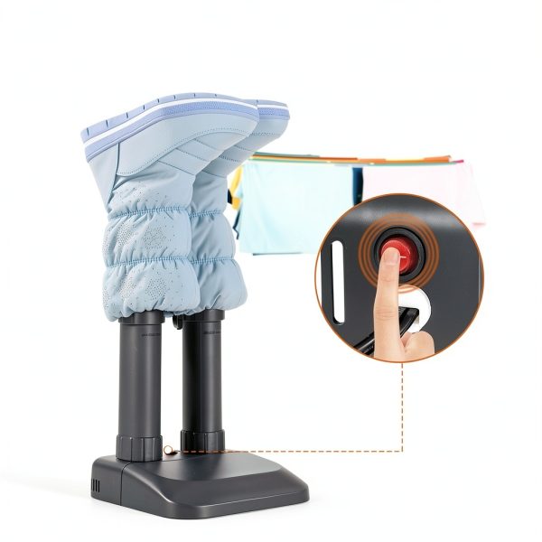 COSTWAY Shoe Dryer and Deodorizer Model 23622-CYPE Black 2‑Shoe-2