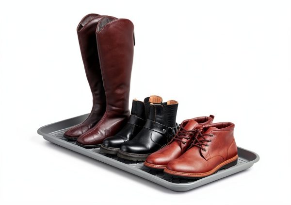Navaris Gray Shoe Tray Plastic Rectangular-0