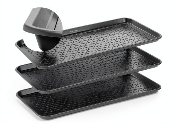 Navaris Gray Shoe Tray Plastic Rectangular-2