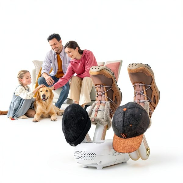 Shoe Dryer QIATAILI Portable UV Sanitizer Dual Zone Boot Dryer-5