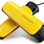 Bestmoument Dual-Core Shoe Dryer Yellow Black Portable 17.6W-0