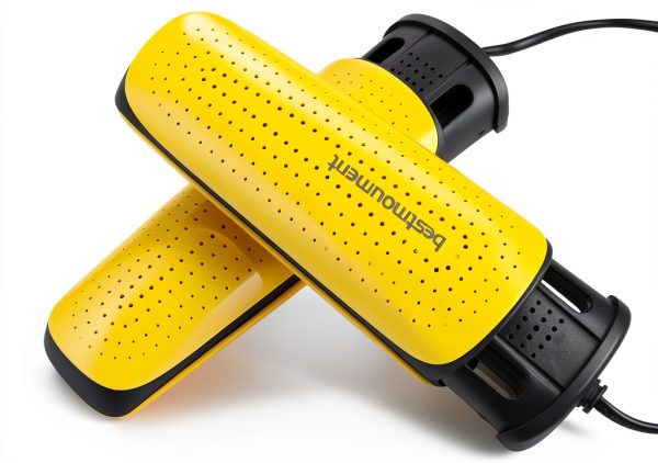 Bestmoument Dual-Core Shoe Dryer Yellow Black Portable 17.6W-0