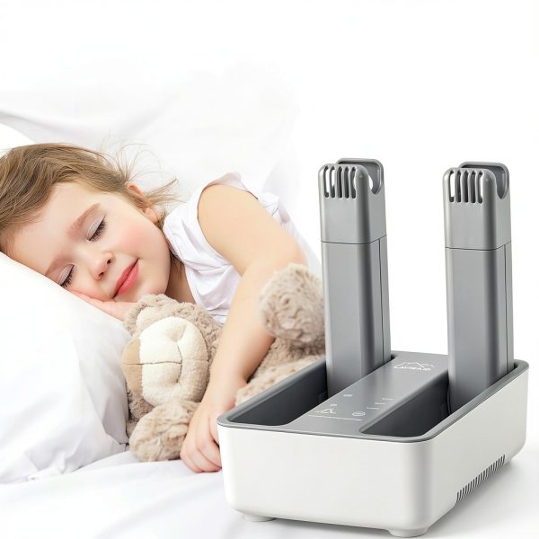 LAVIEAIR Shoe Dryer High Efficiency 180W Foldable Gray White-4