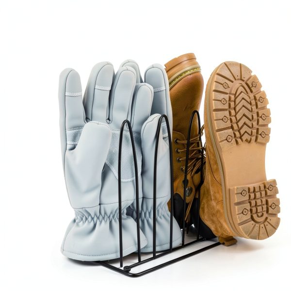 Dunkive Metal Shoe Dryer Rack Black Model LIF-0924 Compact Boot Dryer-4