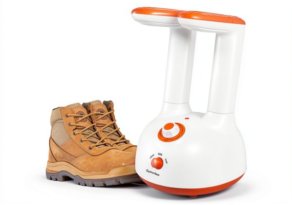 Euphonious Shoe Dryer Adjustable Dual‑Arm Design White Orange-0