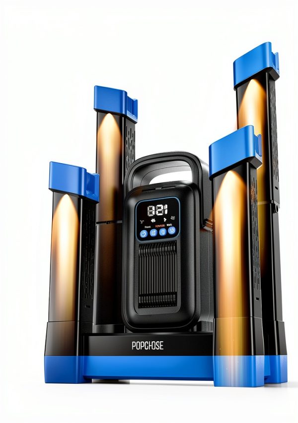 Boot Dryer POPCHOSE Dual Air Duct 800W Shoe and Boot Dryer Grey Blue-0