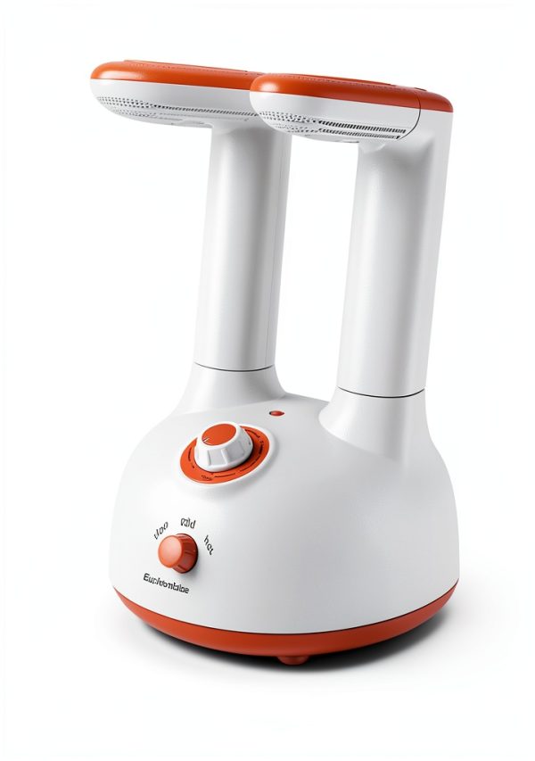 Euphonious Shoe Dryer Adjustable Dual‑Arm Design White Orange-7