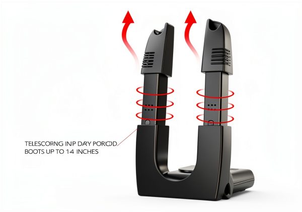 Shoe Dryer Manledio N-Black Portable 200W Freestanding Model D872393S-4