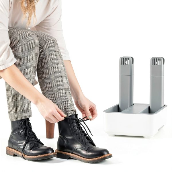 LAVIEAIR Shoe Dryer High Efficiency 180W Foldable Gray White-6