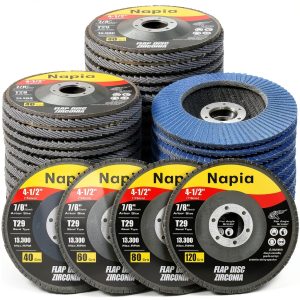 Flap Discs 4 1/2 Angle Grinder Napia 40 Piece Zirconia Set-0