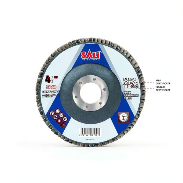 Sali 20 Pack Zirconia Flap Disc 40 Grit 4.5" x 7/8-Inch Sanding Disc Bevel Type #29 Premium and Industrial Grade Angle Grinder Grinding Wheel High Performance Edge Grinding-1