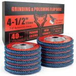FOXBC 4.5 Inch Flap Disc 40 Grit Type 29 for Angle Grinder, Premium-0