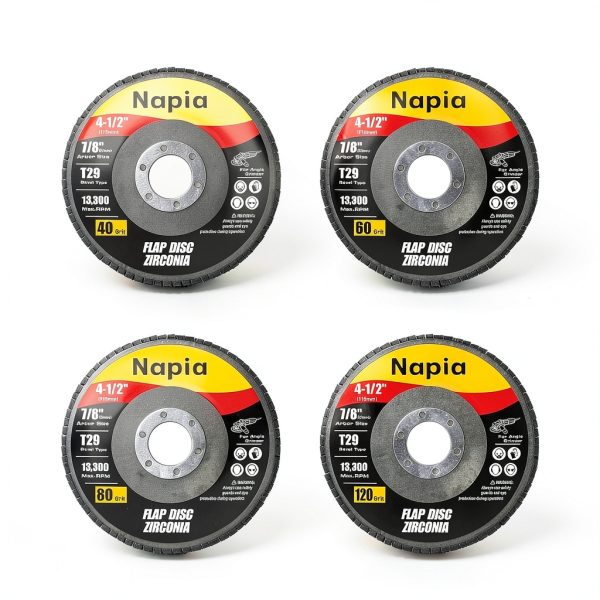 Flap Discs 4 1/2 Angle Grinder Napia 40 Piece Zirconia Set-1