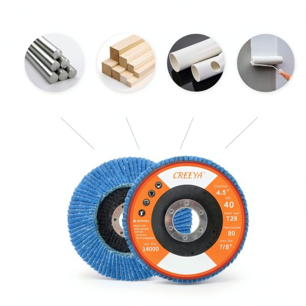 T29 Flap Disc 4 1/2 x 7/8 Inch 40 Grit High Density 80 Flaps 10 Pack-3