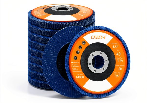 T29 Flap Disc 4 1/2 x 7/8 Inch 40 Grit High Density 80 Flaps 10 Pack-0