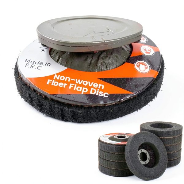 15Pcs 180# 320# 600# Scour Flap Disc 4 1/2 Inch Angle Grinder Attachment for Metal & Wood Scouring Pads Polishing Wheel Sanding Disc Paint Rust Remover-4