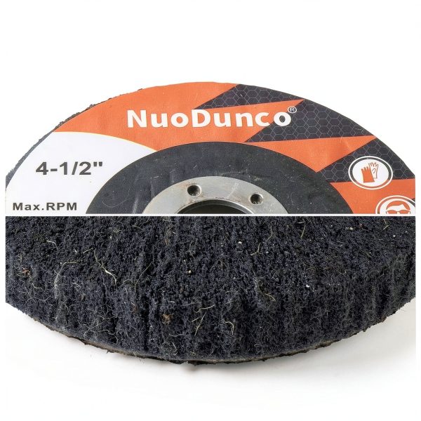 15Pcs 180# 320# 600# Scour Flap Disc 4 1/2 Inch Angle Grinder Attachment for Metal & Wood Scouring Pads Polishing Wheel Sanding Disc Paint Rust Remover-6
